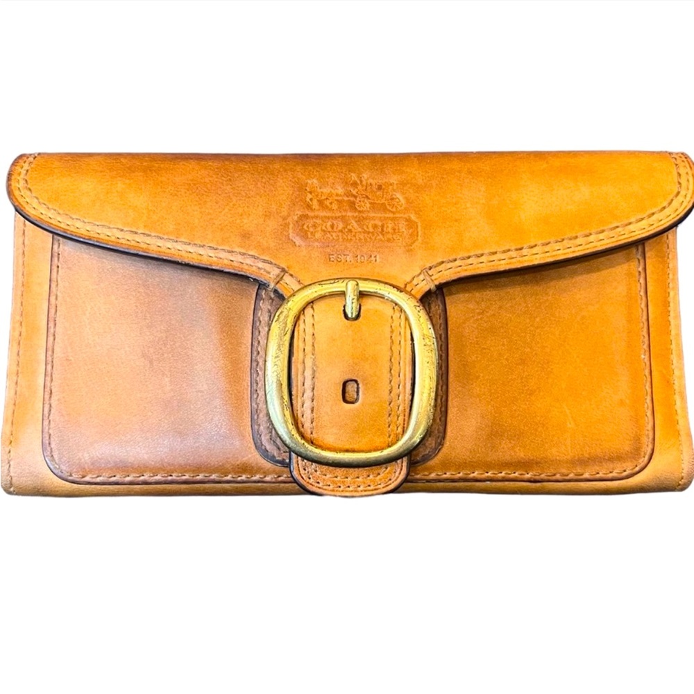 Coach Bleeker Tri-fold Wallet with Checkbook Cover